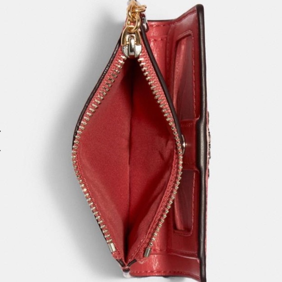 NWT Snap Card Case Wallet With Bunny Script Print - Picture 3 of 4